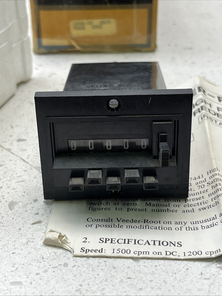 744195-221 Veeder Root High Performance Predetermining Counter 115VAC
