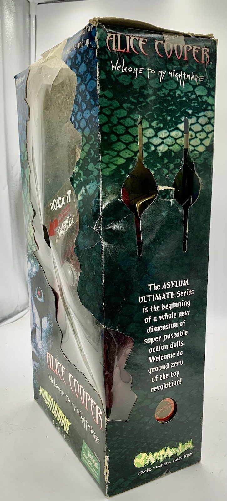 Alice Cooper Welcome To My Nightmare Art Asylum 18 Inch Singing Action Figure