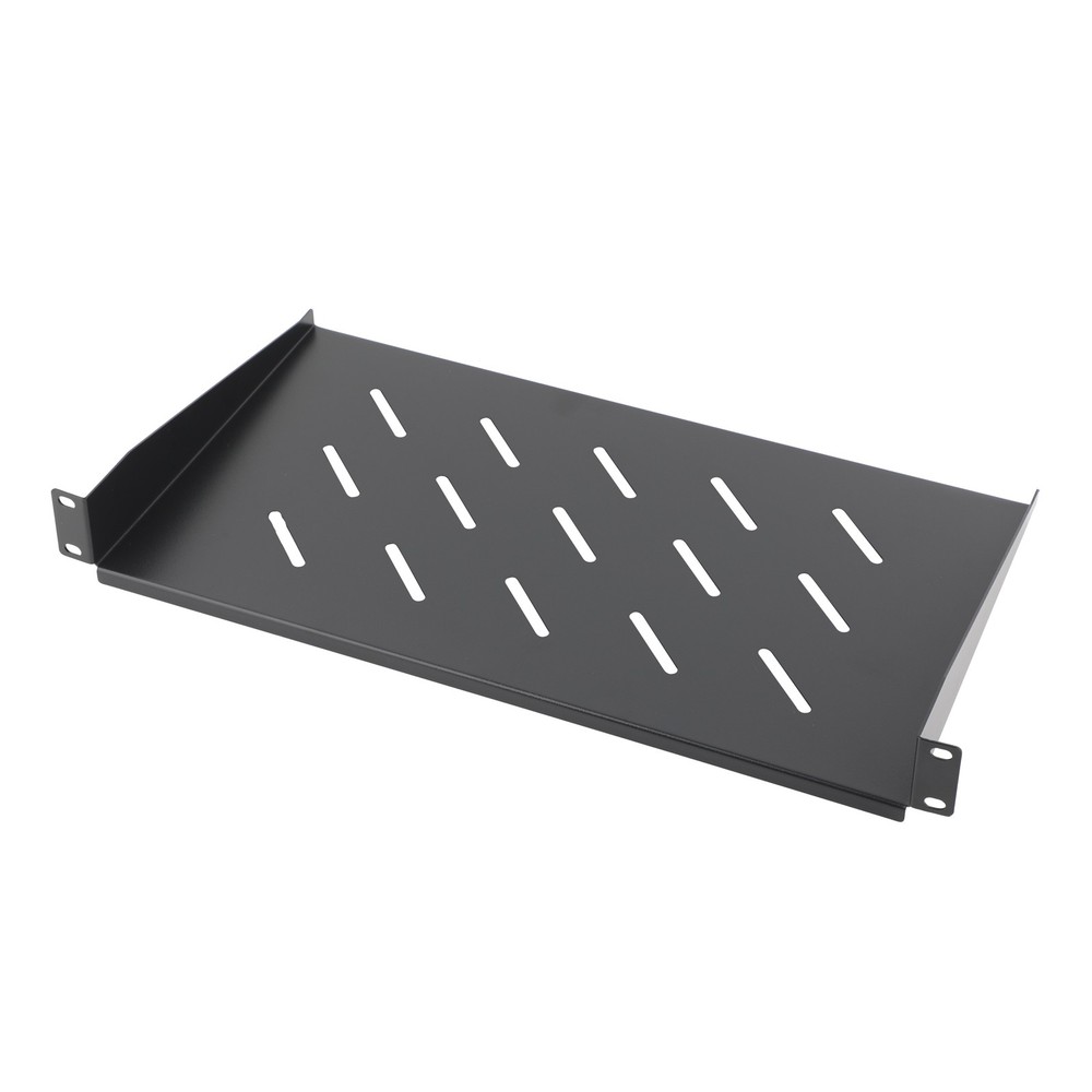 1/2Pcs 19" Rack Mount Fixed Rack Server Shelf 1U Vented Rack Mount Tray