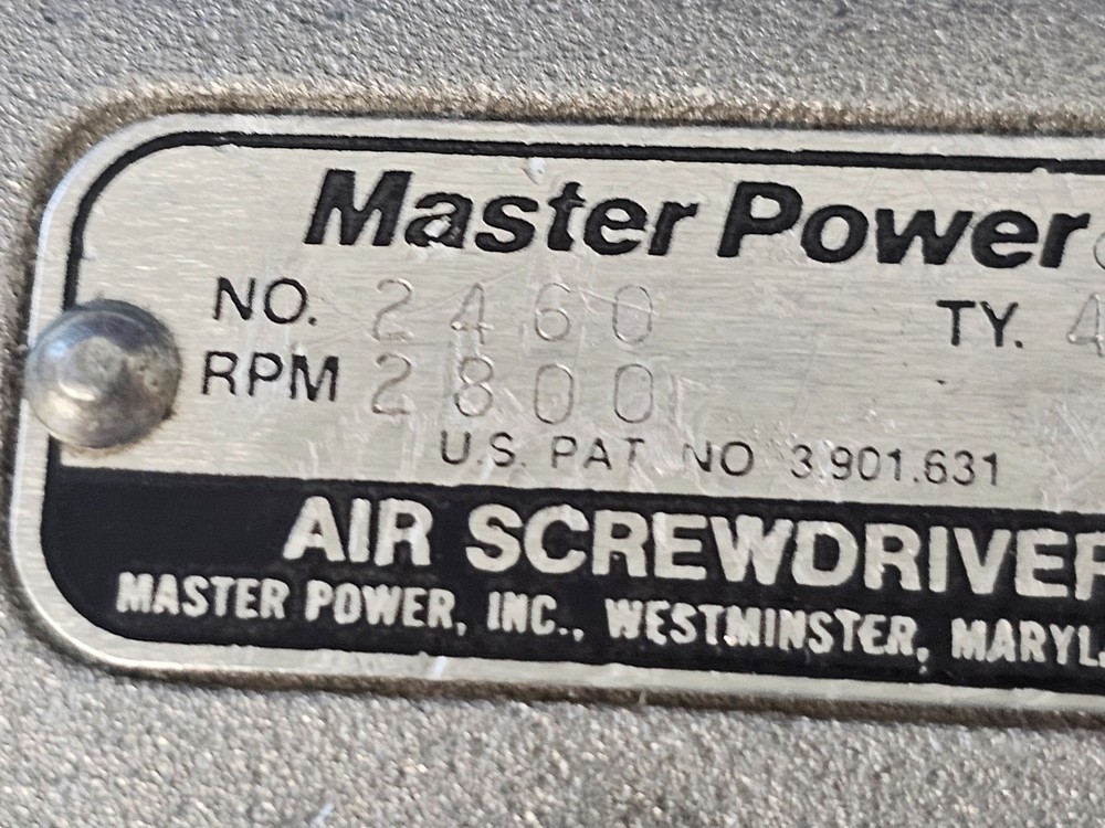Master Power MP 2460 Pneumatic Reversible Nutrunner Screwdriver Bit Driver Drill