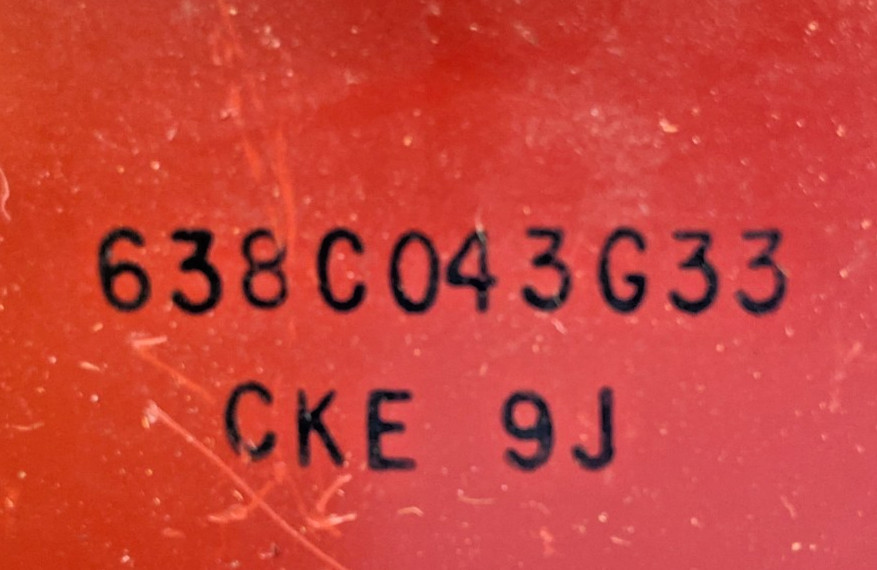 CKE 638C043G33 Rectifier Red / Maroon Metallic