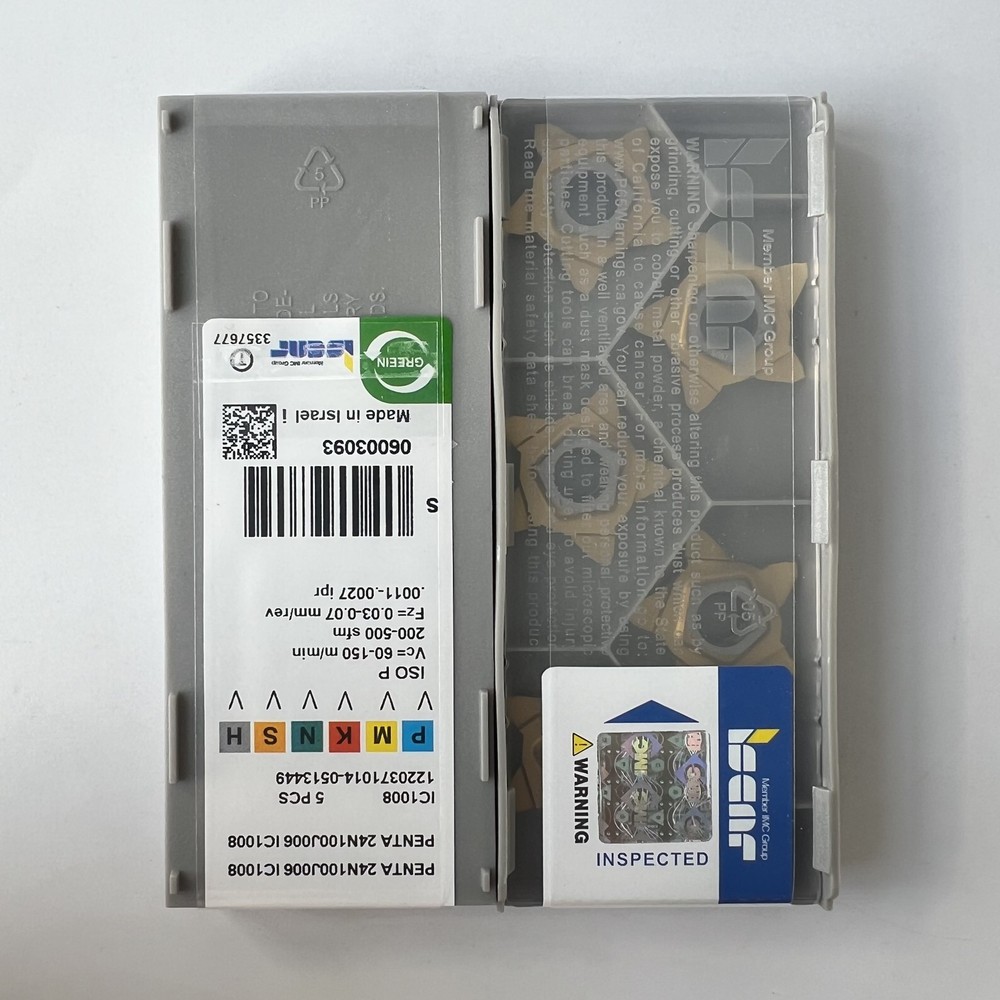 ISCAR / PENTA24N100J006 IC1008 / Industrial indexable Carbide Inserts 5 Pcs