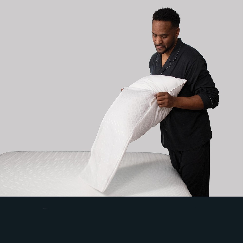 Plush Pillow Protector, Bed Bite Proof, Platinum Defense, White