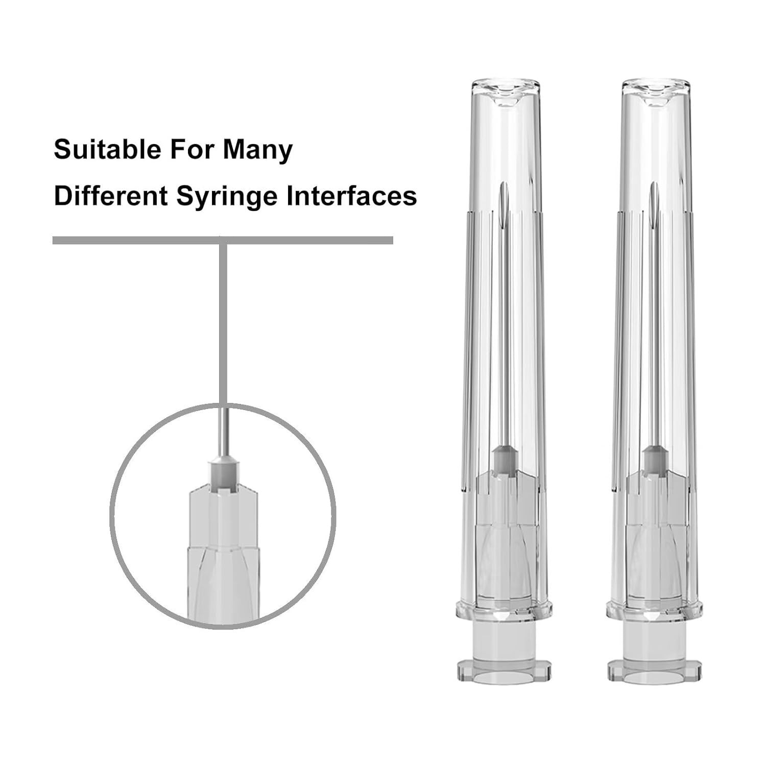 27 Gauge 0.5 Inch Needle, Individually Wrapped, 100 PCS Luer Lock 27Ga/0.5in