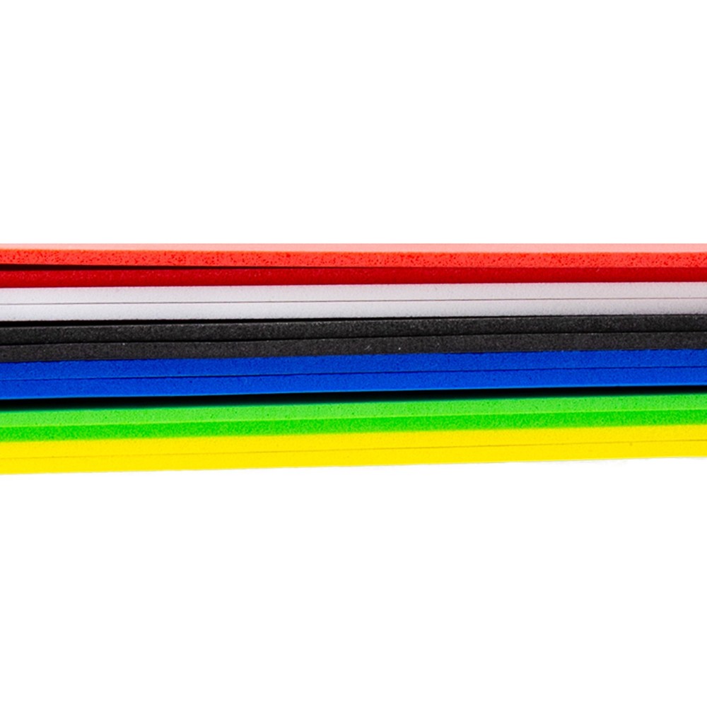 CousinDIY Foam Sheets 12"X18" 12/Pkg-Basic Colors - 40000595