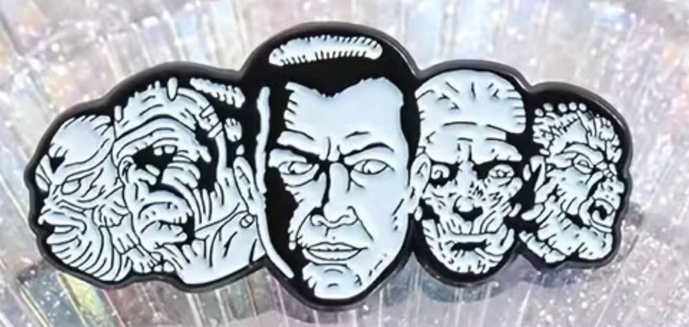 UNIVERSAL MONSTERS enamel pin - horror Frankenstein Dracula - FREE SHIPPING