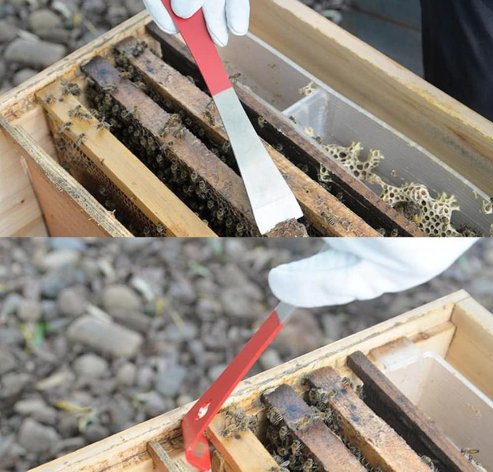 2 Pack Beekeeping Hive Tool Stainless Steel Frame Scraper Pry Tool