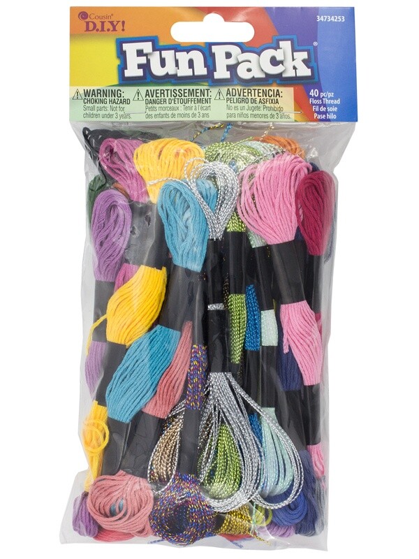 CousinDIY Craft Floss 40/Pkg-Assorted