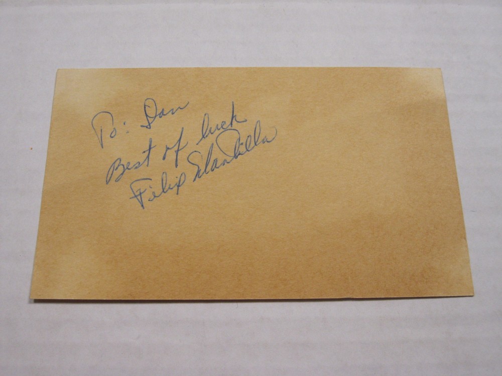 Felix Mantilla AUTOGRAPH INDEX Card JSA Auction Certified