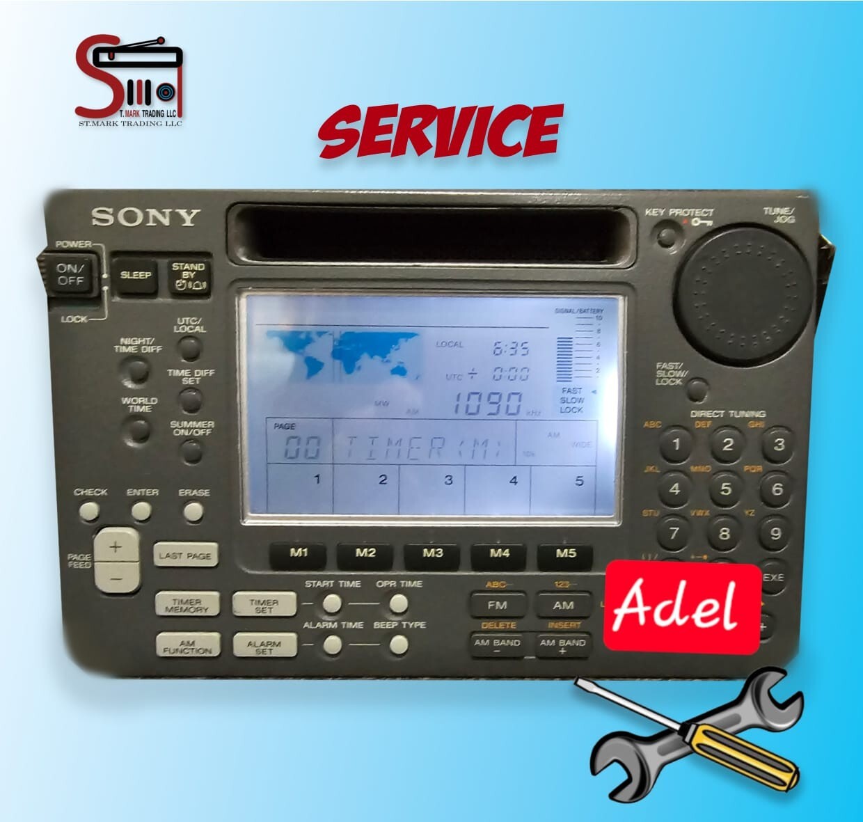 SONY ICF-SW55 Shortwave Radio Restoration, Repair, Update & Upgrade Service