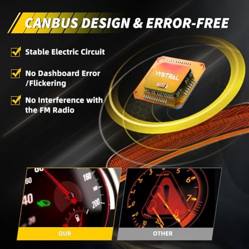 Front Side Marker Light Compatible with Dodge Durango Amber Lens + Amber Light