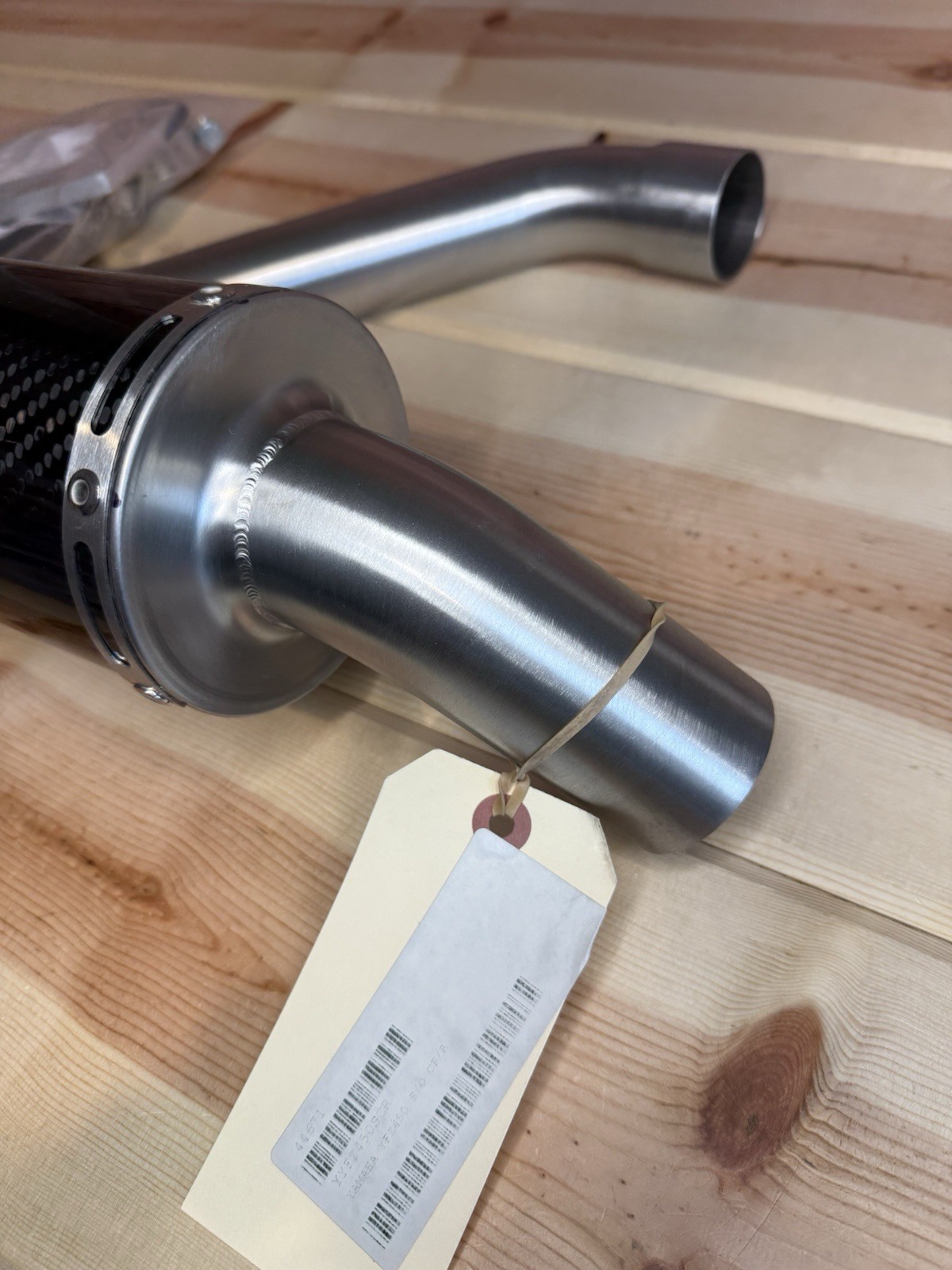 YAMAHA YFZ 450 2004-2013 HMF Exhaust Slip On Black Carbon Fiber