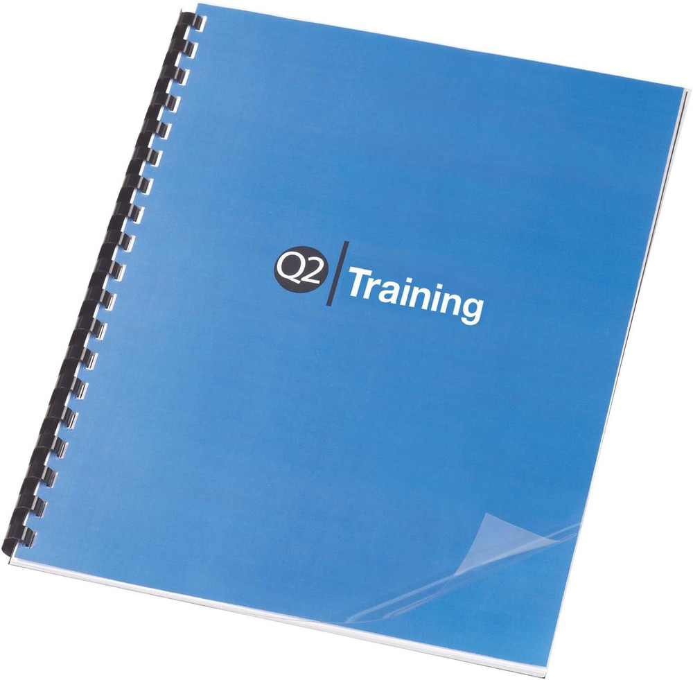 Clear View Presentation Covers, Square Corners, Clear, Unpunched, 100 Pack (2020
