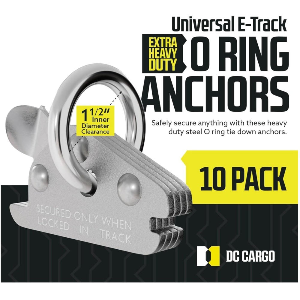 Heavy Duty O Ring Pack 10 - 6000Lbs Strength