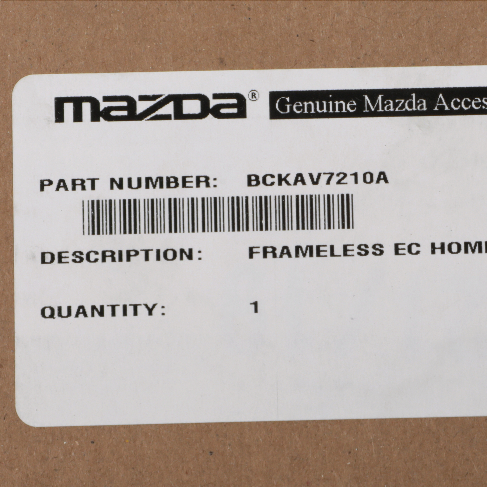 OEM NEW Genuine 2020-22 Mazda3 CX-30 Rear View Auto Dimming Mirror BCKA-V7-210B