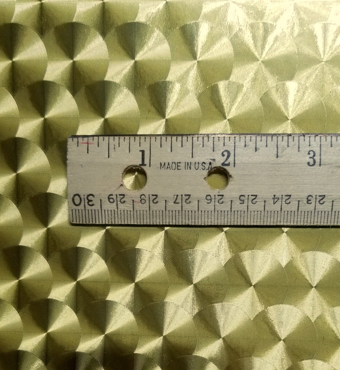 Gold Large Engine Turn Sign Plotter Cutter Vinyl