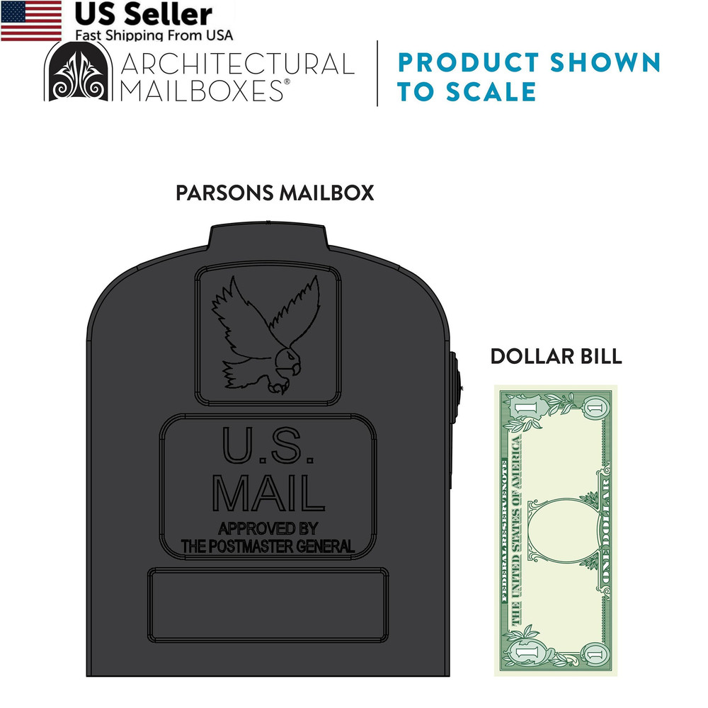 Architectural Mailboxes Parsons™ Rust-Proof Plastic Post Medium, Black