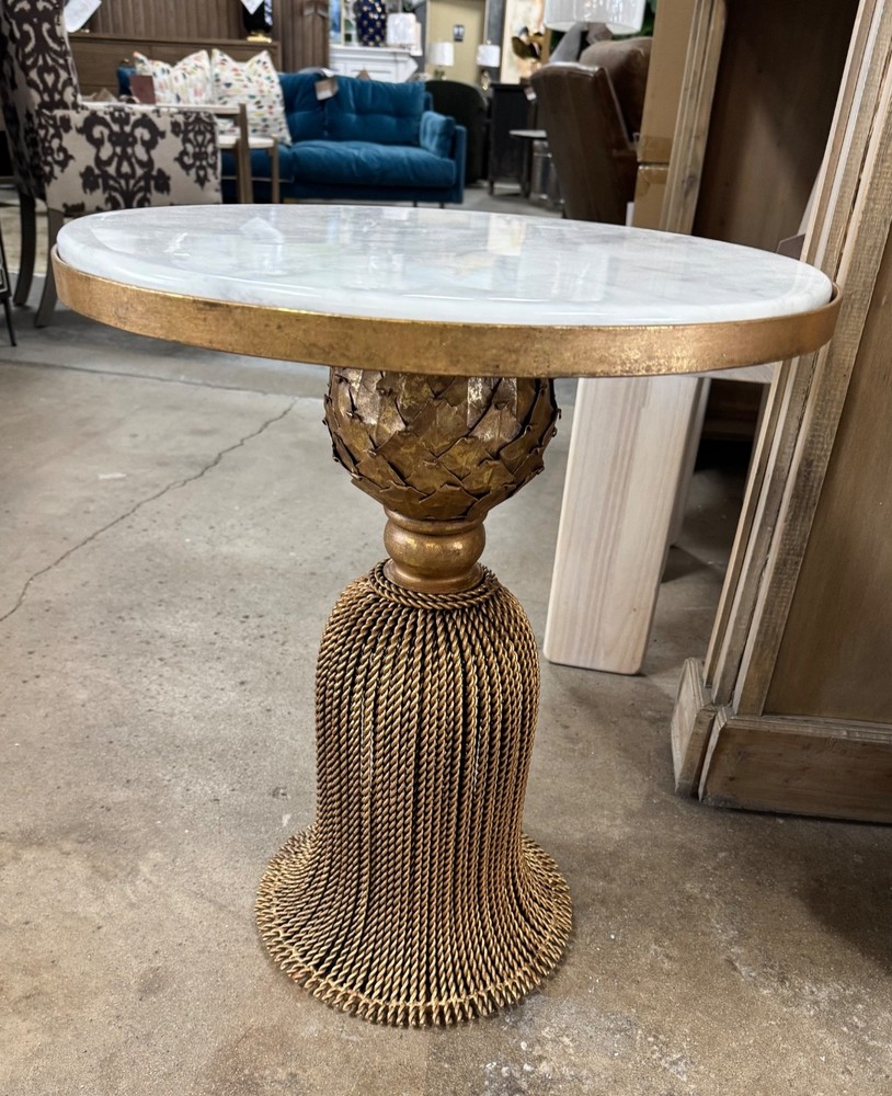 Kay Marble Tassel Table