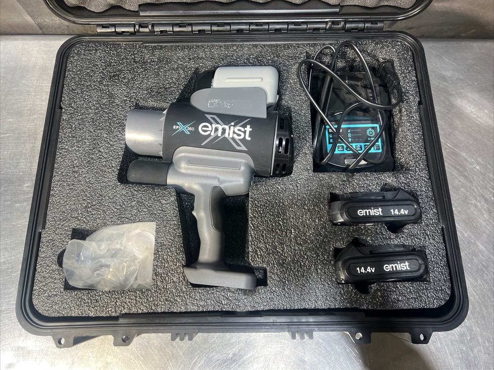 Emist EPIX360™ Cordless Electrostatic Disinfectant Sprayer. Used Surplus