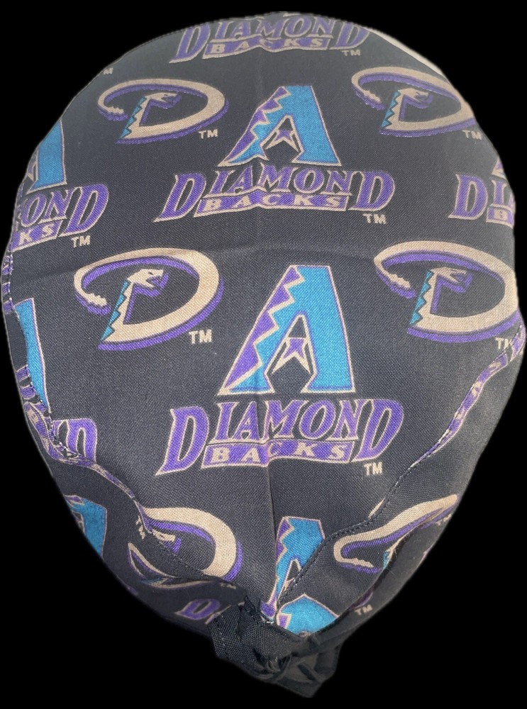 MLB Arizona Diamondbacks Black Scrub Hat Chemo Cap