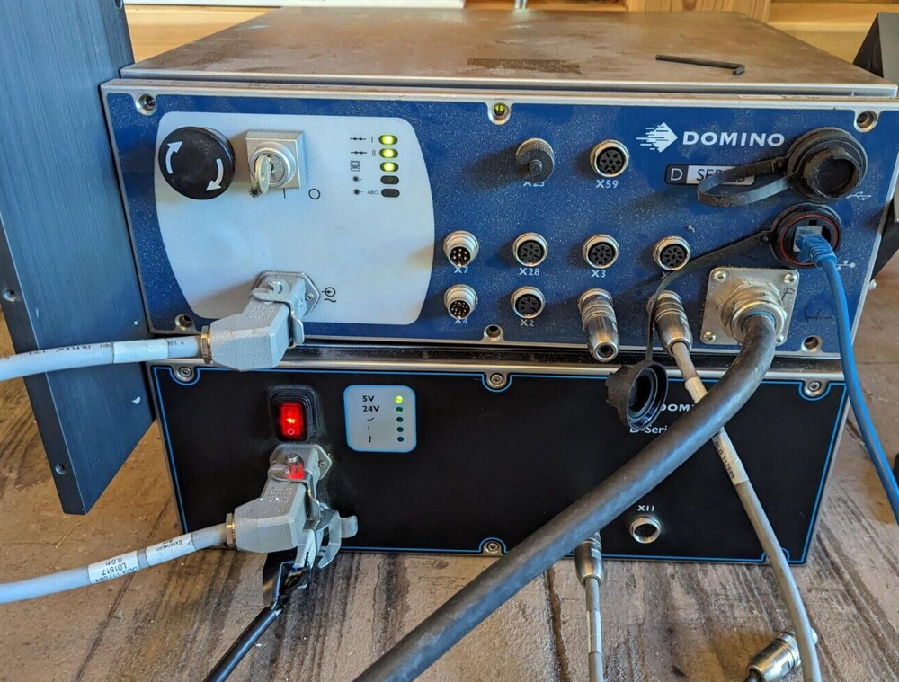 System Tested, Domino Laser Marking CO2 D620i, Controller, and Power Supply