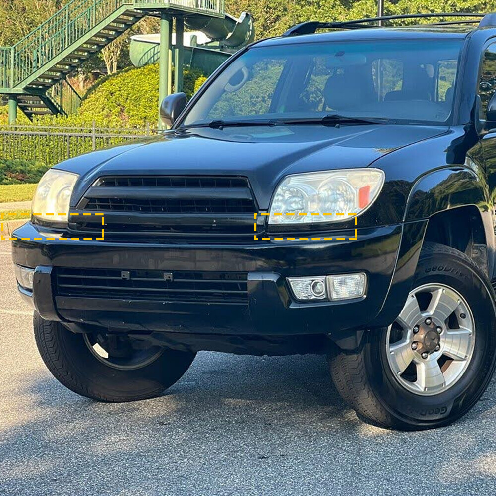 FOR 2003-2005 TOYOTA 4RUNNER FRONT GRILLE HEADLIGHT FILLER MOLDING TRIM PANEL ED