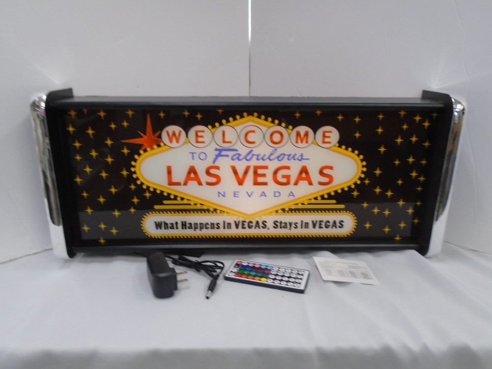 Welcome To Las Vegas LED Display lighted sign lightbox Wall Light
