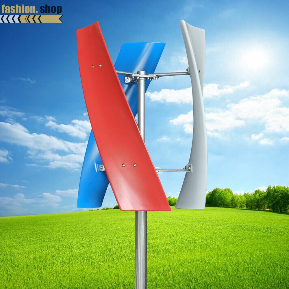 400W 24V Vertical Axis Wind Power Turbine Generator Controller Home Windmill Kit