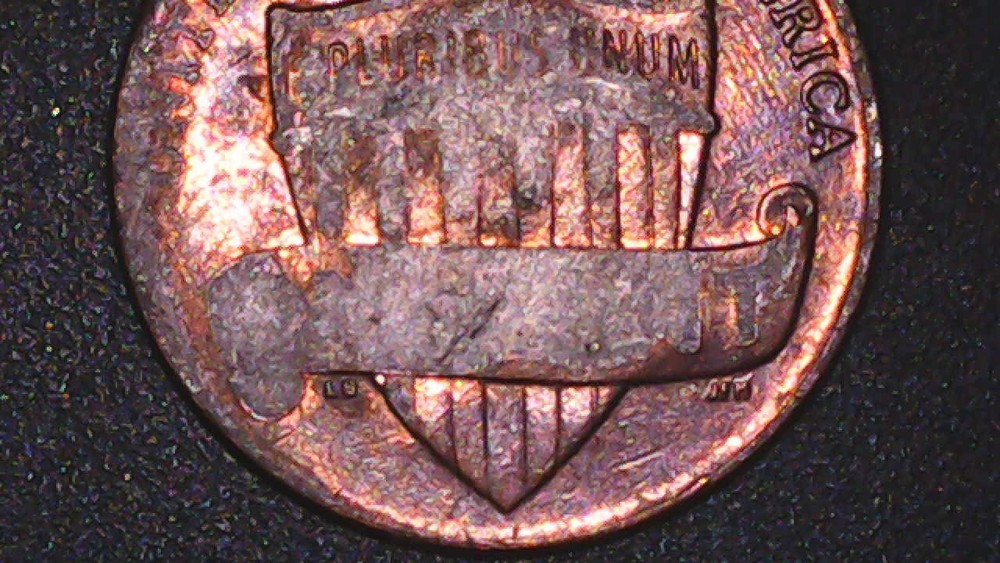 2017 D Lincoln cent Mint Error Missing "ONE CENT" 2.5g FREE SHIPPING