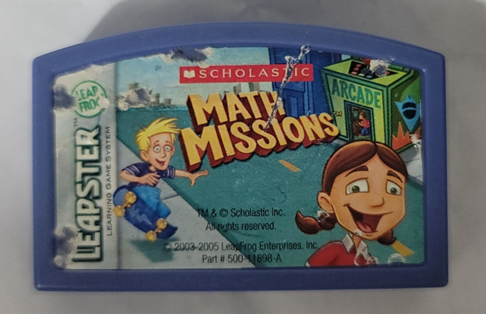 Leap Frog Scholastic Math Missions Leapster Learning Game System Game Cartridge