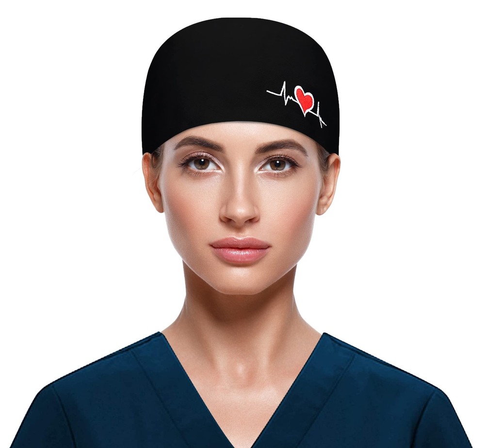 Fesciory Adjustable Working Caps with Button & Sweatband, Elastic Bandage Tie...