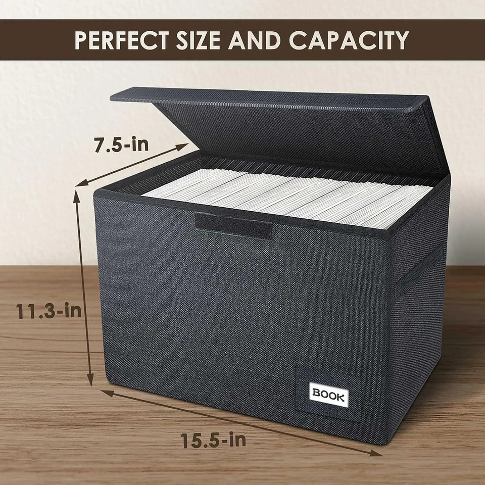 3 Pack Comic Book Storage, Comic Book Box Collapsible and Stackable Comic Short