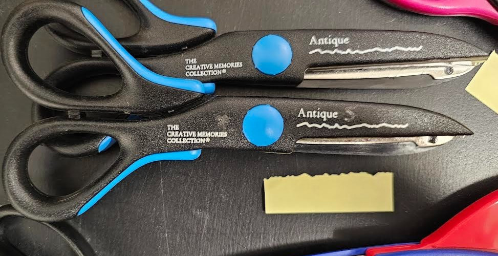 Decorative Edge Scissors, Fiscars, Creative Memories, 4 Different Cuts