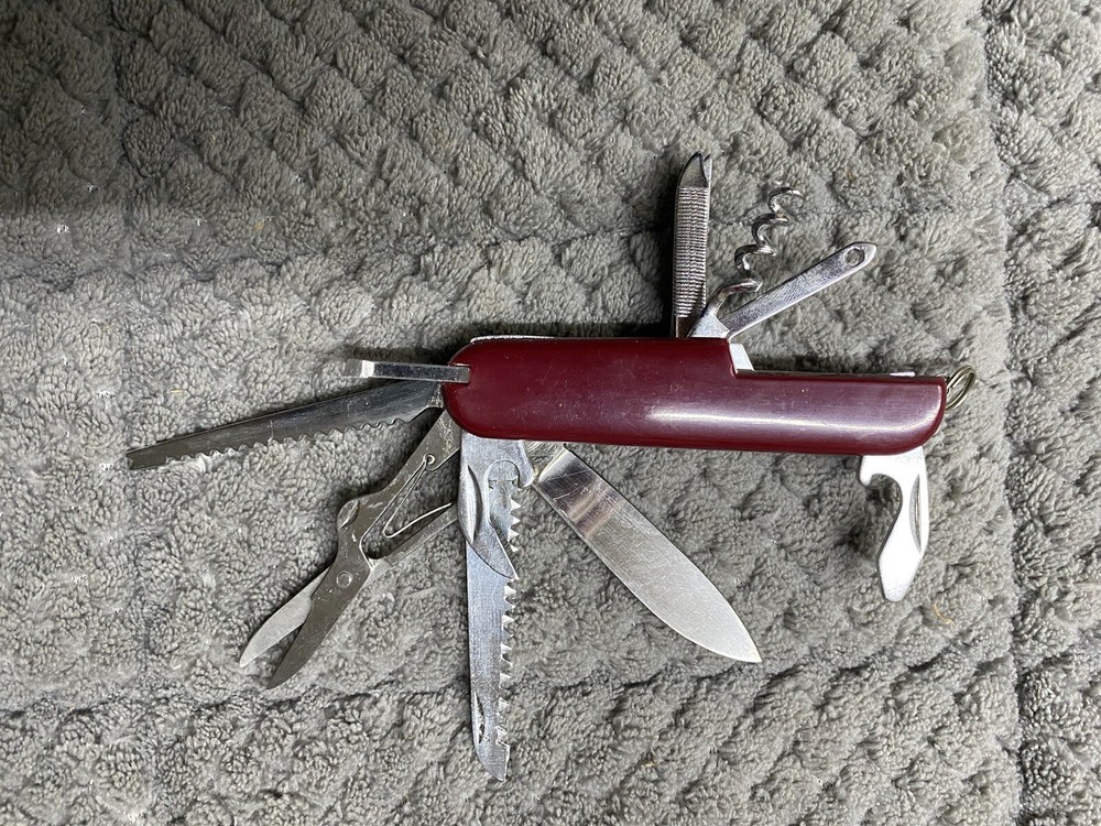 multifunction red cross Survival camping folding knive