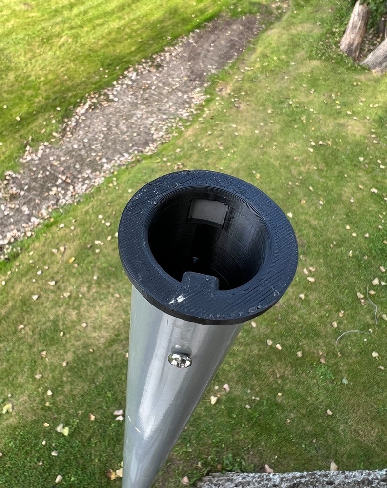 Starlink v2 Square/Rectangle Dish Adapter for Harbor Freight 20ft Flagpole