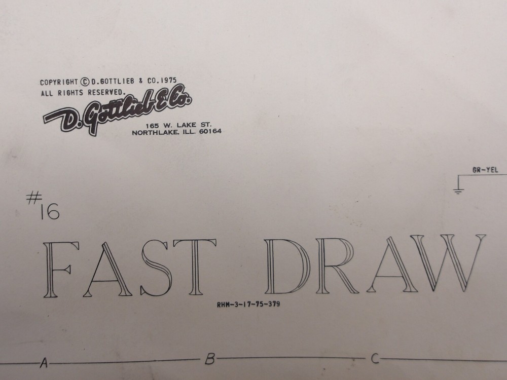 Gottlieb: Fast Draw  - Schematic