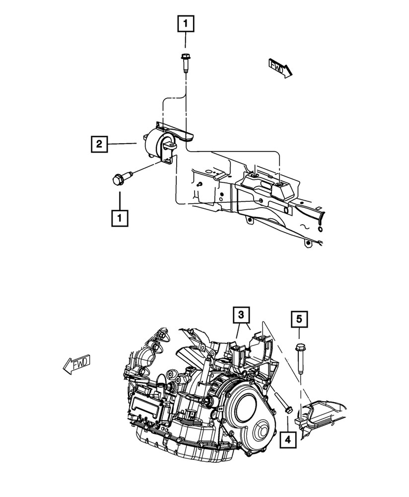 Genuine Mopar Bolt 6105064AA