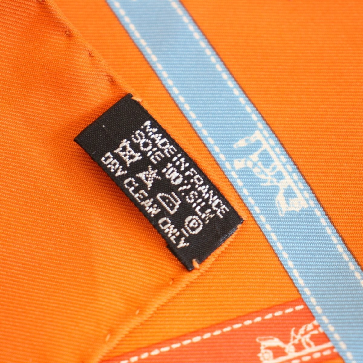 Hermès Carre Gavroche 45 Silk Scarf Orange