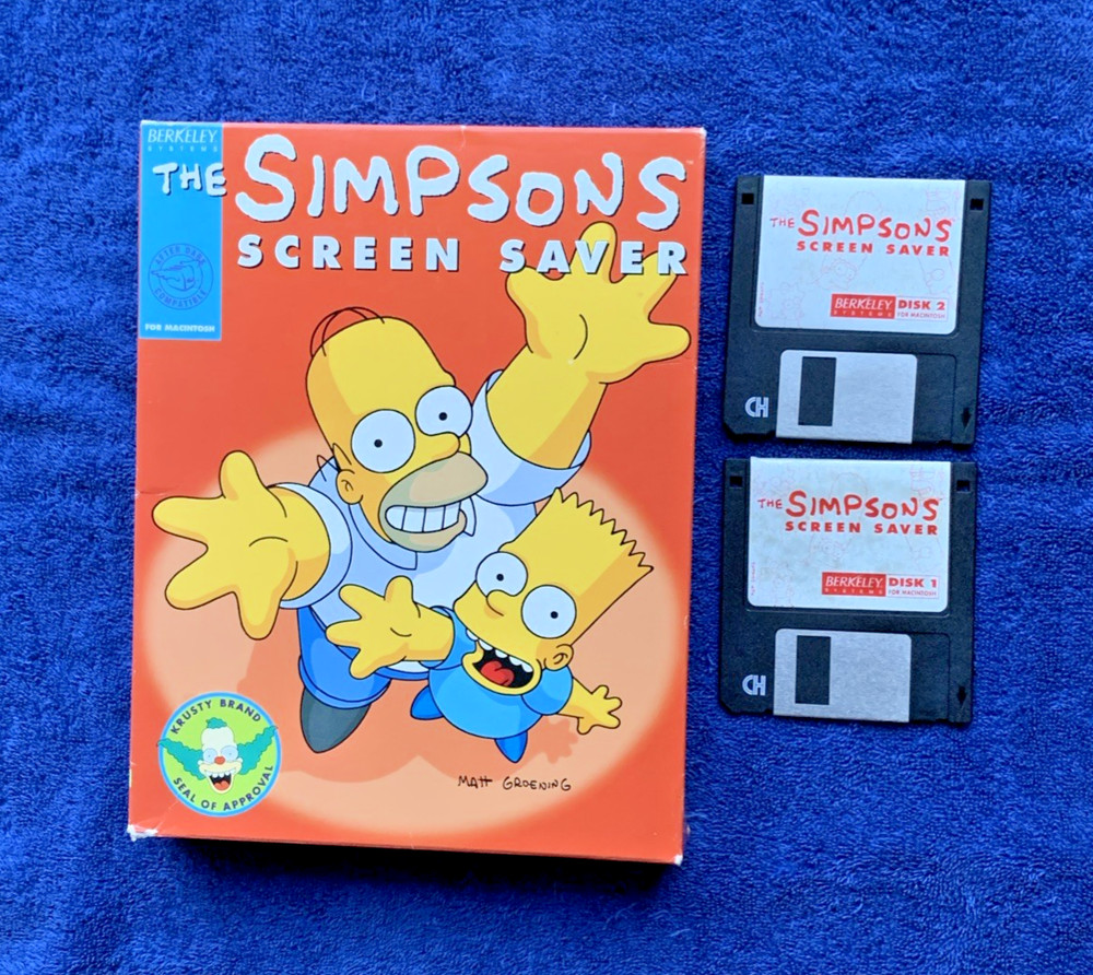 Vintage  - The Simpsons Screen Saver v.1 for Mac; Boxed
