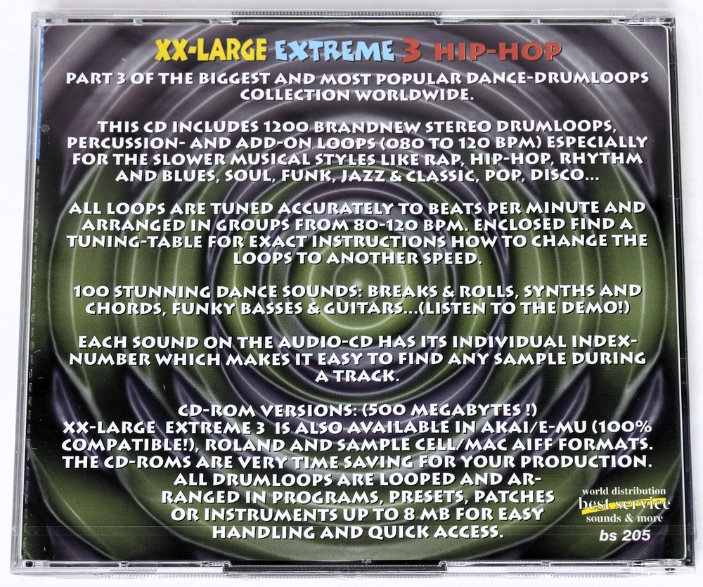 Best Service - Extreme 3 Roland Format Sample/Sound Library/Sampling 2 CD SEALED