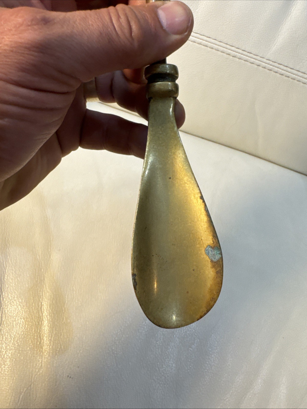Vintage Brass Duck Head Shoe Horn 16”