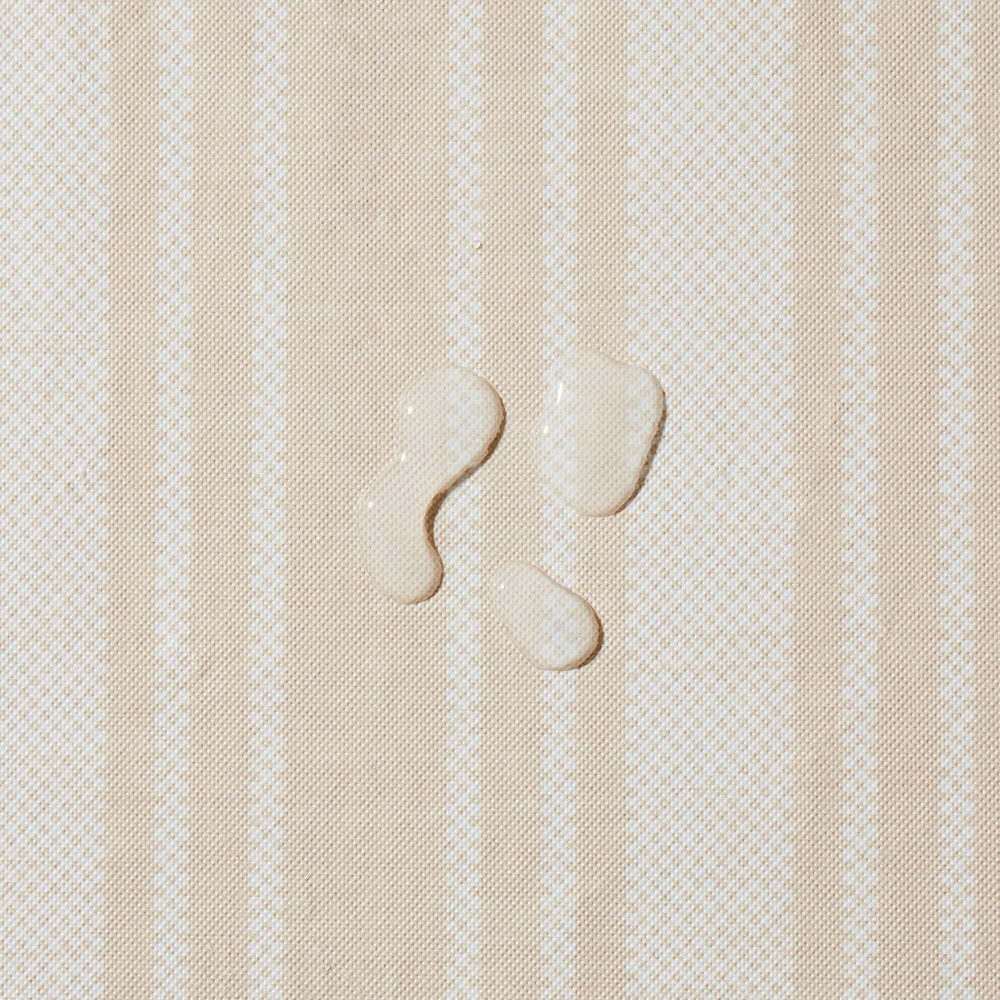 Mainstays Striped Beige PEVA Tablecloth 70" Round