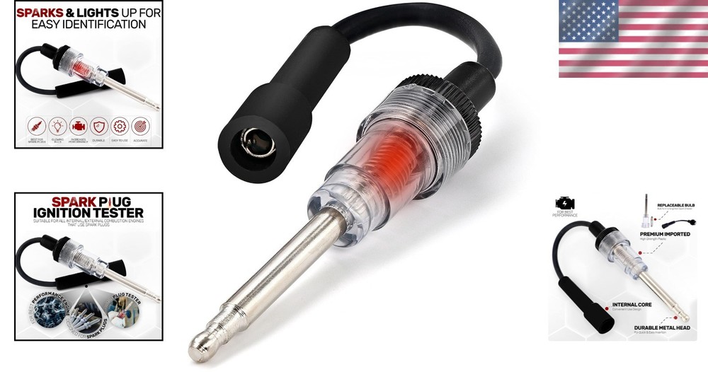 Ram-Pro Inline Spark Tester for 6-12 Volt Engines – Essential Tool for Mechanics