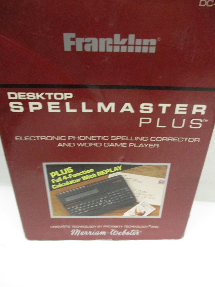 Franklin Spellmaster Plus DC-120 Electronic Spelling Corrector Word Game Player