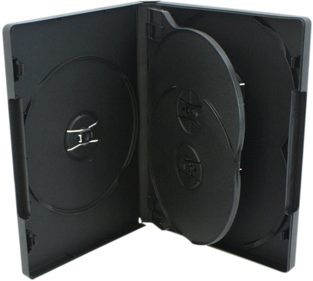 (1) 5-DVD Box Five Multi Set Replacement 22mm .87" Thick Chubby Disc #DV5R22BK