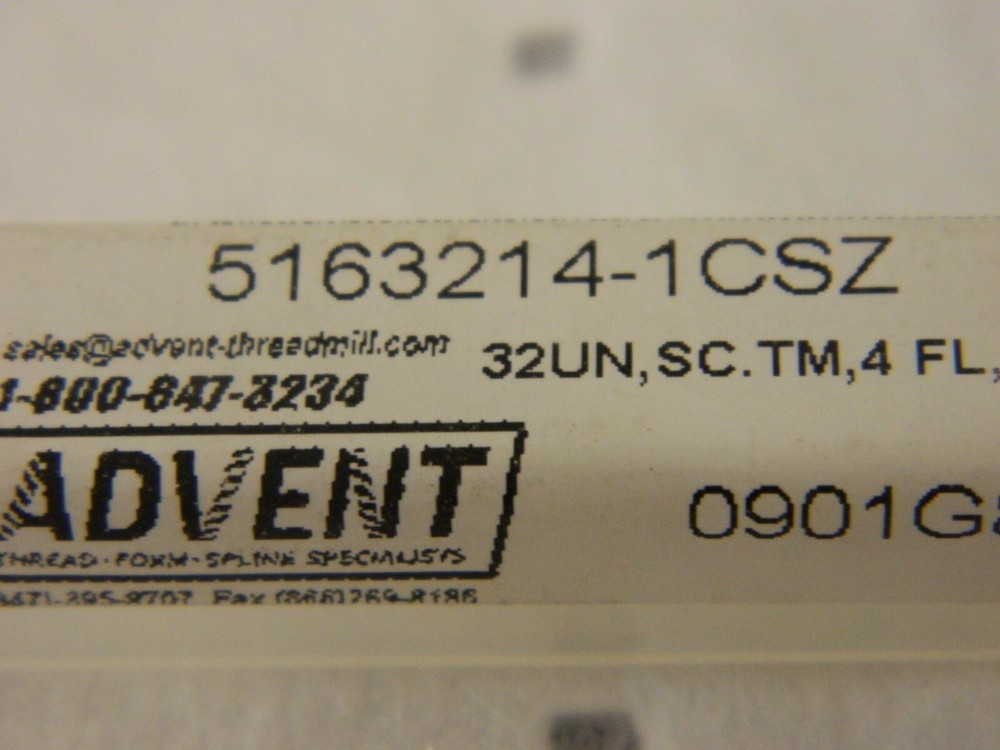 SOLID CARBIDE THREAD MILL 5163214-1CSZ
