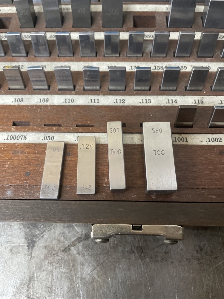 ICC 81 Pc Rectangular Gage Block Set .050-4”