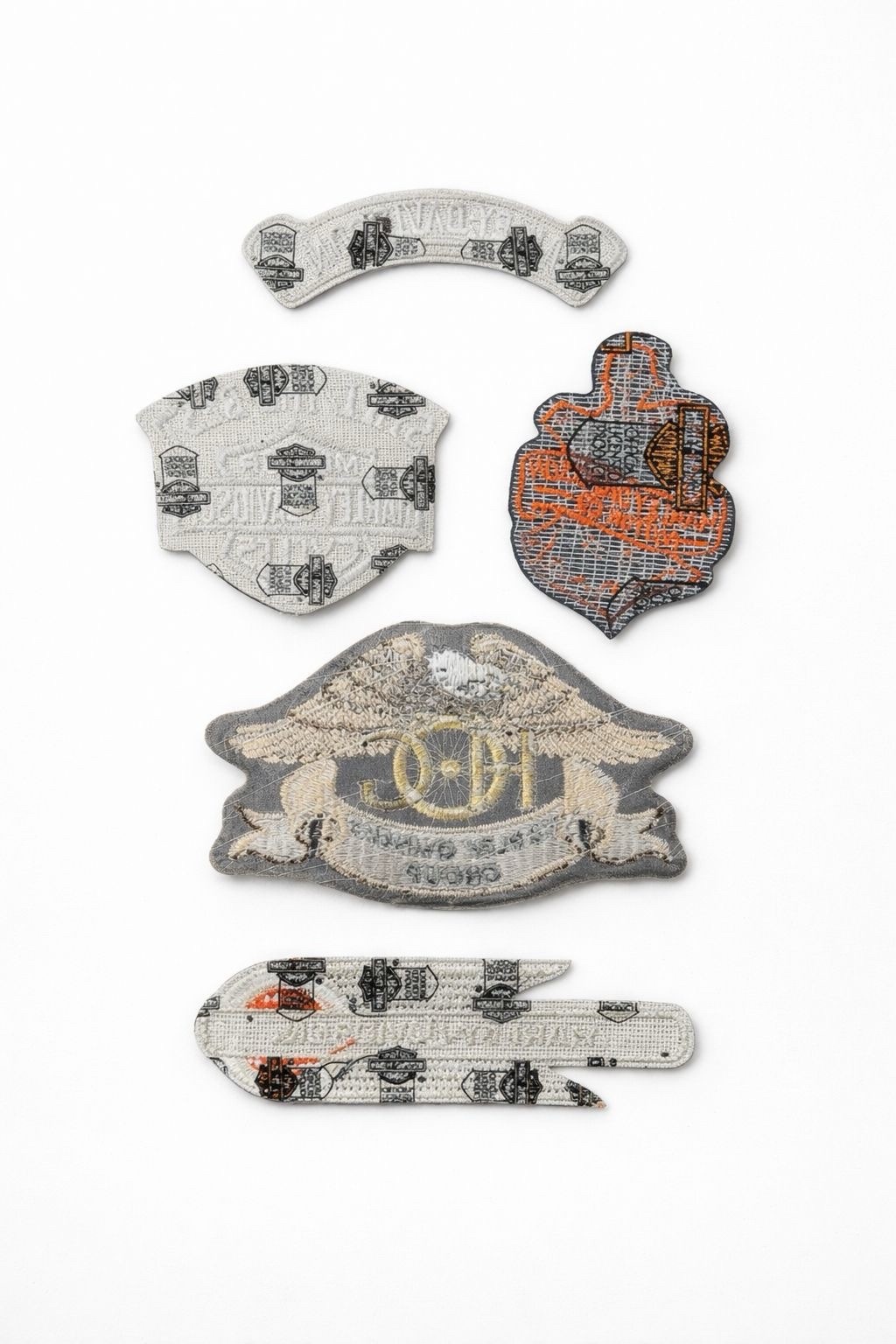 Vintage Harley-Davidson Patch Lot W/ 40 - Eagles, HOG, Daytona, Lady Harley, USA