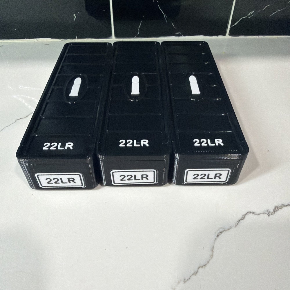 22LR Ammo Box 100rd Capacity (3 Pack)