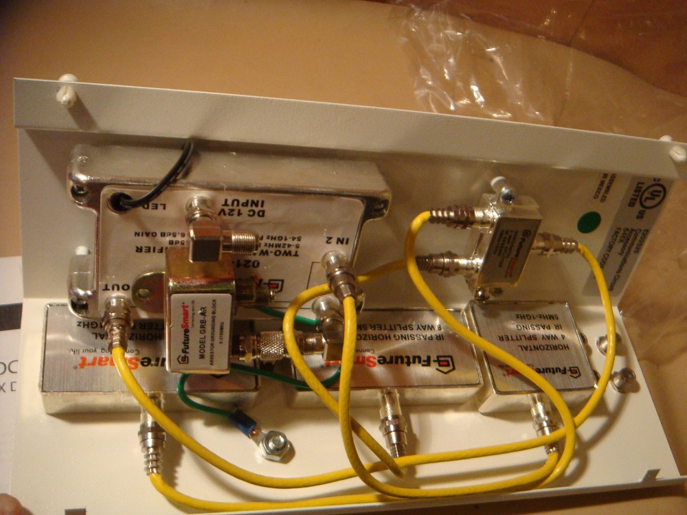 Honeywell MDC416 COAX Distribution panel module 4 in 16 out